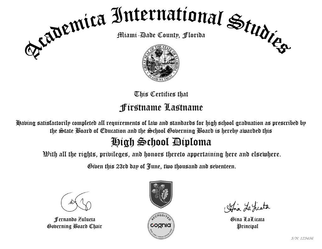 Academica High School Diploma